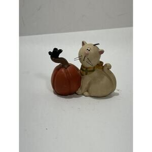 Blossom Bucket Figure Cat‎ Pumpkin Crow Suzi Skoglund Fall Primitive Folk Art